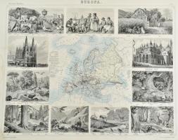 Brockhaus Illustrierter Handatlas für Freunde der Erdkunde. 22 acélmetszetű táblával. Leipzig. cca 1...