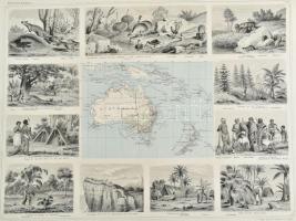 Brockhaus Illustrierter Handatlas für Freunde der Erdkunde. 22 acélmetszetű táblával. Leipzig. cca 1...