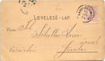 1899 Nagyszalonta, Salonta; Csonka torony, Arany János szülőháza, Artézi kút, Római katolikus templo...