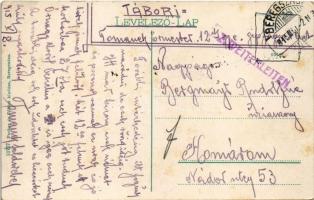 1915 Beregszász, Beregovo, Berehove; Árpád utca, Auer Károly Clayton és Shuttleworth üzlete / street...