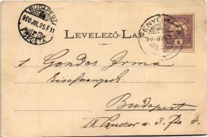 1900 Fenyőháza, Lubochna (Liptó megye); Alsó zsilip. Wlaszlovits Gusztáv 1063. / sluice (EB)