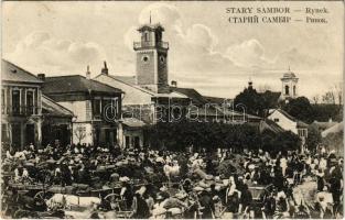 Staryi Sambir, Stary Sambor; Rynek / market, square, shops of Heimberg and Singer (fl)