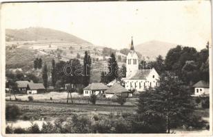 Csucsa, Ciucea; látkép, Református templom / general view, Calvinist church (EK)