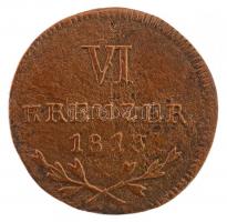 Német Államok / Baden 1813. VIkr Ag T:3 German States / Baden 1813. VI Kreuzer Ag C:F Krause KM#149