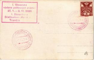 1928 Trencsén, Trencín; I. Slovenská vystava postovnych známok / I. Slovakische Briefmarken-Ausstell...