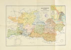 cca 1900 Arad vámegye és Arad váso térképe 41x28 cm