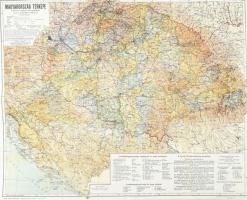 Magyarország térképe a trianoni határok feltüntetésével reprint térkép 57x46 cm