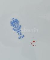 3 db Alföldi porcelán tányér népies virágmintával, matricás, jelzett, minimális kopással, d: 24 cm