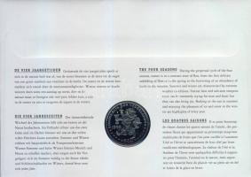 Hollandia 1998. 1Ecu "Négy évszak" érmés, bélyeges borítékon T:1