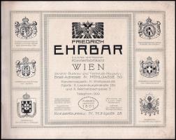 cca 1906 Friedrich Ehrbar, k. u. k. Hof- und Kammer Klavierfabrikant, Wien. Wien, én., Chwala's...