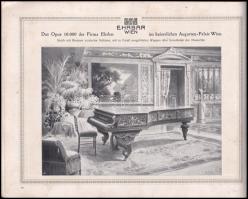 cca 1906 Friedrich Ehrbar, k. u. k. Hof- und Kammer Klavierfabrikant, Wien. Wien, én., Chwala's...