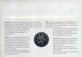Hollandia 1997. 1Ecu "Születés" érmés, bélyeges borítékon T:1