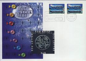 Hollandia 1997. 1Ecu "Ifjúsági trendek" érmés, bélyeges borítékon T:1