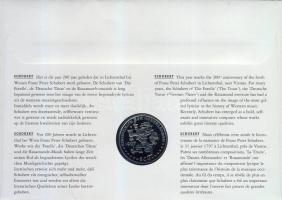 Hollandia 1997. 1Ecu "Schubert" érmés, bélyeges borítékon T:1