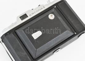 cca 1956 Zeiss Ikon Ercona II összecsukható fényképezőgép, Carl Zeiss Jena Tessar 105 mm f/3,5 objek...