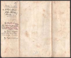 1865 Jablánc (Jablonitz) szerződés helyi nemesek viaszpecsétes aláírásaIval