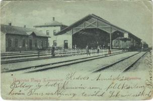 1899 Nagykanizsa, Pályaudvar, vasútállomás. Alt & Böhm kiadása (EB)
