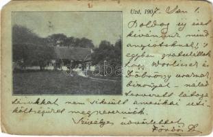 1907 Uzd, Uzdborjád (Sárszentlőrinc); uradalmi villa (EM)