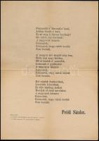 Petőfi Sándor: Nemzeti Dal, modern reprint, 29x20 cm