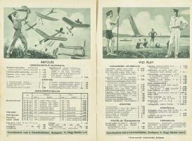 1936 Cserkészbolt felszerelés, árjegyzék