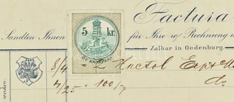 1897 Első Soproni Serfőzde díszes fejléces számlája / Brewery invoice