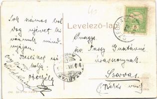 1909 Szeghalom, Kárász kastély. W.L. (?) 1542. Stern Mór kiadása (EM)