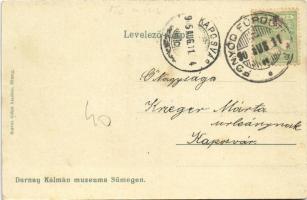 1905 Sümeg, Darnay Kálmán múzeuma, belső. Horvát Gábor kiadása (EK)