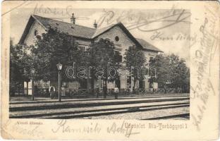 1905 Biatorbágy, Bia-Torbágy; vasútállomás. Szabó J. Gyula kiadása (EB)