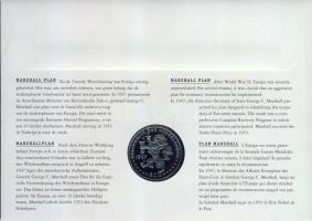 Hollandia 1997. 1Ecu "Marshall-terv" érmés, bélyeges borítékon T:1