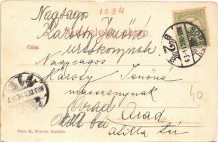 1905 Sopron, Domonkos templom. Blum N. kiadása (szakadás / tear)