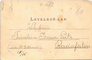 Keszthely, vasútállomás, vonat. Mérei Ignác kiadása (fl)