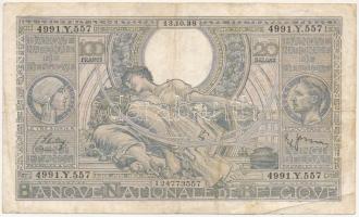 Belgium 1938. 100Fr T:III  Belgium 1938. 100 Francs C:F
