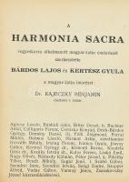 Harmonia sacra énekeskönyv. Egy katona beírása szerint frontot és hadifogságot megjárt példány kissé...