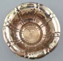 Ezüst (Ag) Kínálótál (680 g). Kopott. Jelzett. Mattítás védett bevonattal