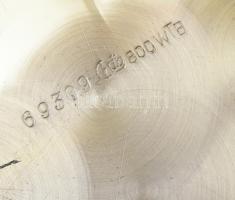 Ezüst (Ag) Kínálótál (531 g). Kopott. Jelzett. Mattítás védett bevonattal