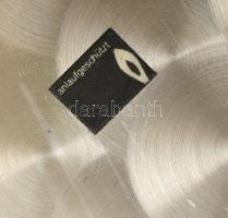 Ezüst (Ag) Kínálótál (531 g). Kopott. Jelzett. Mattítás védett bevonattal