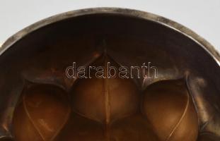 Ezüst (Ag) Díszváza (516 g). Kopott. Jelzett. Mattítás védett bevonattal