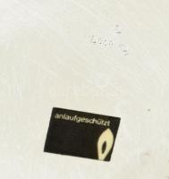 Ezüst (Ag) Kínálótál (334 g). Kopott. Jelzett. Mattítás védett bevonattal