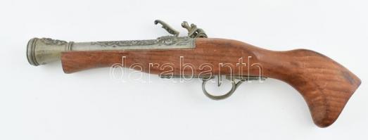 Régi kovás pisztoly gyűjtői replika 43 cm
