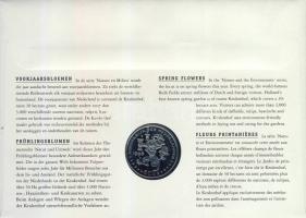 Hollandia 1996. 1Ecu "Tavaszi virágok" érmés, bélyeges borítékon T:1