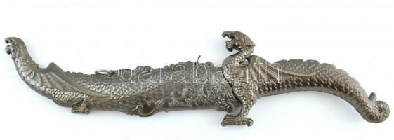 Crocodile tőr fém borítású hüvellyel, 35 cm