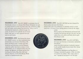 Hollandia 1995. 1Ecu "December-Dick Bruna" érmés, bélyeges borítékon T:1