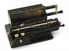 cca 1940 Original Odhner tekerős svéd számológép 27 cm