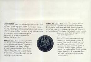 Hollandia 1995. 1Ecu "Ragadozó madarak" érmés, bélyeges borítékon T:1