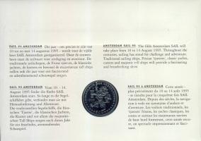 Hollandia 1995. 1Ecu "Amsterdam Sail-vitorlás verseny" érmés, bélyeges borítékon T:1