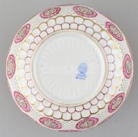 Herendi walesi mintás duplafalú áttört fedeles gyömbértartó. Jelzett, hibátlan. m: 22 cm, d: 17 cm
