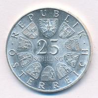 Ausztria 1968. 25Sch Ag "300 éve született von Hildebrandt" T:1- 
Austria 1968. 25 Schill...