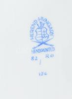 Herendi Rothschild mintás étkészlet. Jelzett. Kopott, apró sérülésekkel. Kézzel festett porcelán. 12...