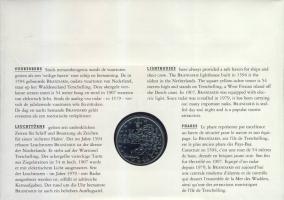 Hollandia 1994. 1Ecu "Világítótornyok-hajó" érmés, bélyeges borítékon T:1