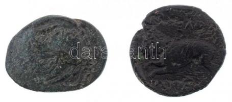 Ókori Görögország DN 2xklf Br érme (3,38g and 3,69g) T:3 Ancient Greece ND 2xdiff Br coins (3,38g and 3,69g) C:F
